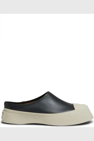 Marni Schoenen, Heren, Zwart, 40 EU, Leer, Slip-On Sneakers