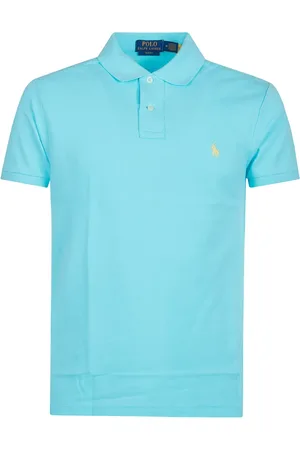 Ralph Lauren Tops, Heren, Blauw, 2Xl, Slim Fit Polo Shirt