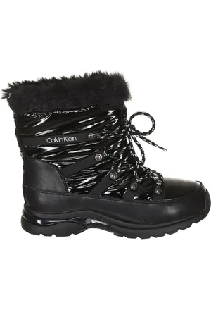 Calvin Klein Schoenen, Dames, Zwart, 37 EU, Katoen, Enkellaarsjes