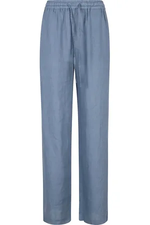 FAY Broeken, Dames, Blauw, W29, Linnen, Clear Linen Broeken