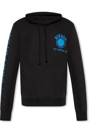 Diesel Sweatshirts & Hoodies, Heren, Zwart, 2Xl, Katoen, Hoodie met Logo