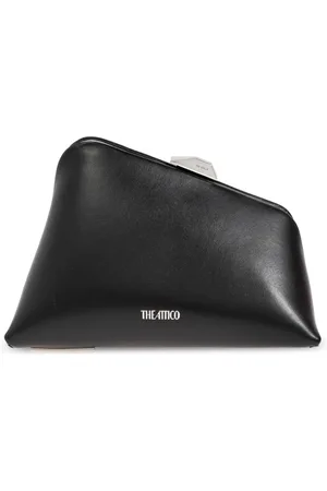 The Attico Tassen, Dames, Zwart, ONE Size, Leer, Midnight Clutch