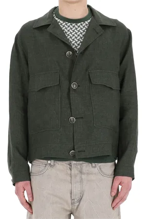 TAGLIATORE Jassen, Heren, Groen, XL, Linnen, Groen