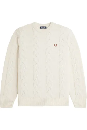 Fred Perry Truien, Heren, , M, Crème Trui