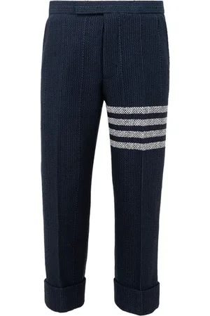Thom Browne Broeken, Heren, Blauw, M, Acryl Broek