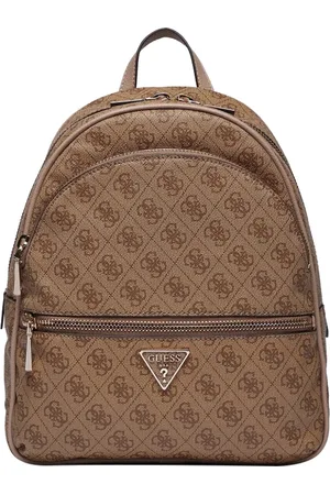 Guess Tassen, Dames, Bruin, ONE Size, Leer, Manhattan City Rugzak