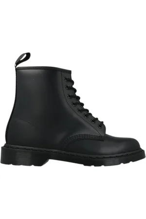 Dr. Martens Schoenen, Heren, Zwart, 41 EU, Leer, Anfibio Veterlaarzen