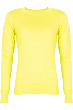Silvian Heach Tops, Dames, Groen, S, Wol, Losgebreide Top met Lange Mouwen
