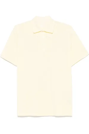 FEDELI Tops, Heren, Geel, 3Xl, Katoen, Klassiek katoenen poloshirt