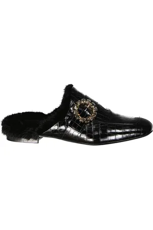 ELEVENTY Schoenen, Dames, Zwart, 37 EU, Leer, Leren Fur Muiltjes