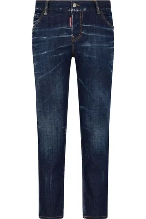 Dsquared2 Jeans, Dames, Blauw, 3Xs, Katoen, Slim Cut Indigo Jeans