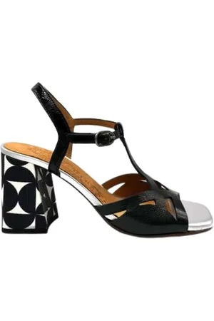 Chie Mihara Schoenen, Dames, Zwart, 36 EU, Leer, Sandalen met hoge hak