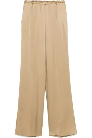 FORTE FORTE Broeken, Dames, , M, Satijn, Satijnen Rechte Broek