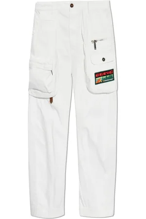 Dsquared2 Broeken, Heren, Wit, M, Katoen, Broeken met zakken