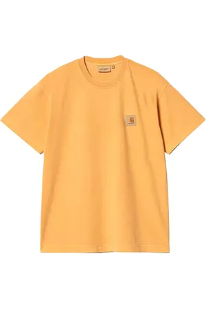 Carhartt Tops, Heren, Geel, M, Katoen, Vista T-Shirt