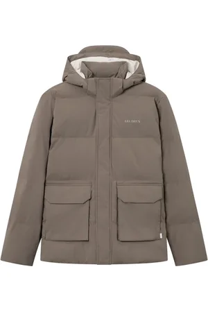 Les Deux Jassen, Heren, Bruin, S, Hooded Puffer Jacket