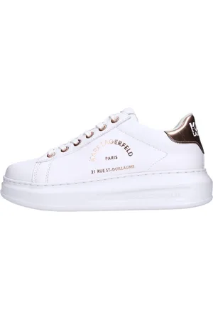 Karl Lagerfeld Schoenen, Dames, Wit, 36 EU, Leer, Sneakers Wit