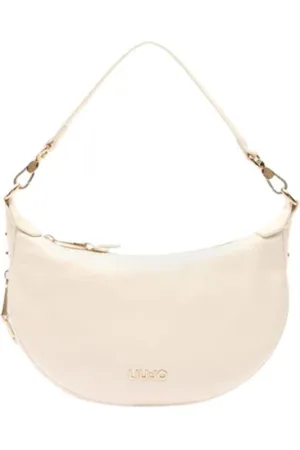Liu Jo Tassen, Dames, , ONE Size, Leer, Half Moon Hobo Bag