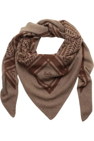 LALA BERLIN Accessoires, unisex, Bruin, ONE Size, Kasjmier, Triangle Trinity Classic Winter Sjaal