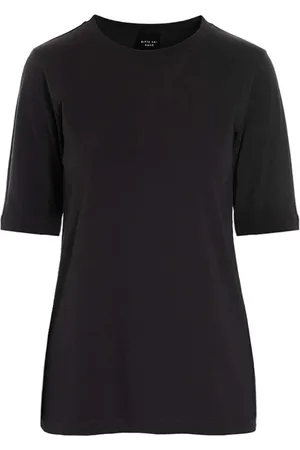 Bitte Kai Rand Tops, Dames, Zwart, M, Katoen, Zwart Katoenen T-shirt