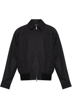 Burberry Jassen, Heren, Zwart, L, Katoen, Harrington Gabardine Jas