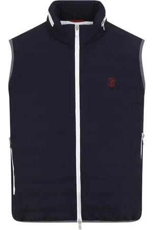 Brunello Cucinelli Jassen, Heren, Blauw, M, Nylon, Jacket
