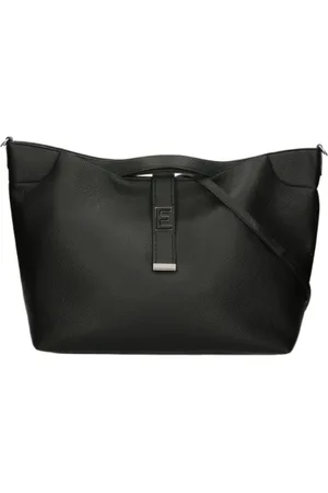 ERMANNO SCERVINO Tassen, Dames, Zwart, ONE Size, Leer, Grote Tote Bag Rachele AW 24