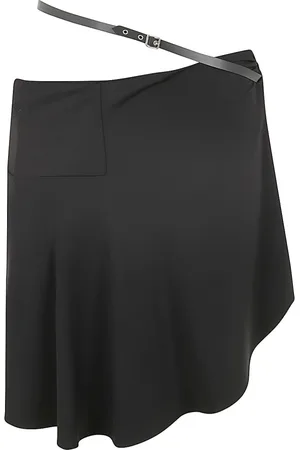 Courrèges Rokken, Dames, Zwart, S, Minirok Slash Ellipse
