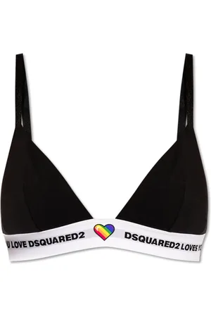 Dsquared2 Ondergoed, Dames, Zwart, L, Katoen, BH met Logo