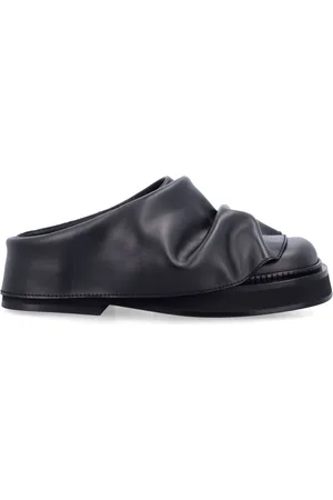 The Attico Schoenen, Dames, Zwart, 39 EU, Leer, Mini Robin Sabot Muiltjes