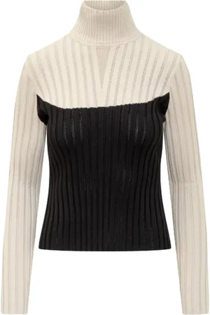 Tory Burch Truien, Dames, Zwart, L, Viscose Gebreide Trui