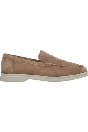 Estro Schoenen, Dames, Bruin, 36 EU, Lichtbruine Natuurlijk Velours Loafers