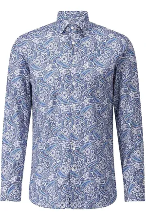 Etro Overhemden, Heren, Veelkleurig, 3Xl, Katoen, Katoenen overhemd met Paisley-motief