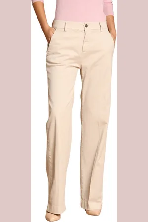 Masons Broeken, Dames, , XS, Katoen, New York Straight Chino Broek