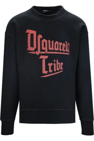 Dsquared2 Sweatshirts & Hoodies, Heren, Zwart, M, Katoen, Pullover Sweatshirt