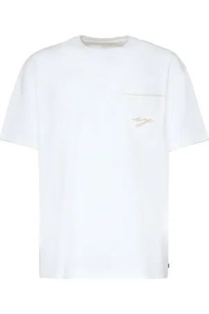 ELEVENTY Tops, Heren, Wit, S, Katoen, Wit T-shirt