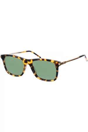 Marc Jacobs Accessoires, Dames, Bruin, ONE Size, Rechthoekige Acetaat Zonnebril
