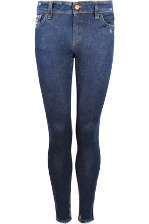 Diesel Jeans, Dames, Blauw, W27, Denim, 34land Skinny Jeans