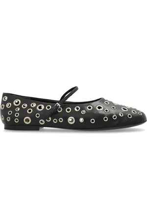 Tory Burch Schoenen, Dames, Zwart, 37 1/2 EU, Leer, Ballet Flats Mary Jane