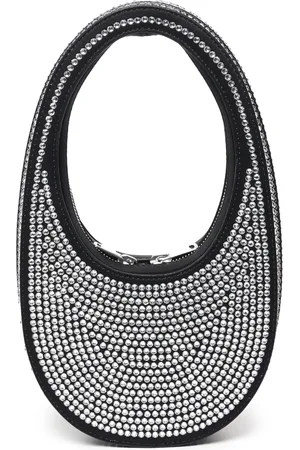 COPERNI Tassen, Dames, Grijs, ONE Size, Leer, Mini Swipe Double Zip Tas