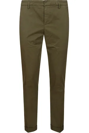 Dondup Broeken, Heren, Groen, W31, Katoen, Gaubert Slim-fit Broek
