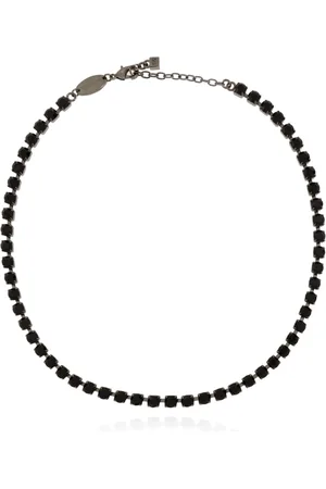 Dsquared2 Accessoires, Heren, Grijs, ONE Size, Messing Badge Ketting