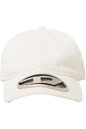 Diesel Accessoires, unisex, Wit, S, Katoen, Baseballpet