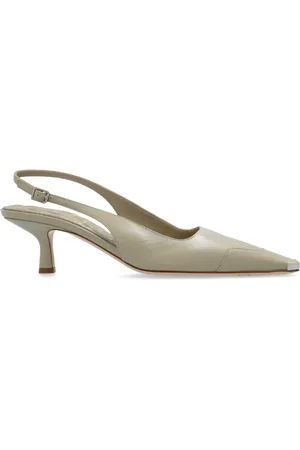 Burberry Schoenen, Dames, Grijs, 37 EU, Leer, Chisel High Heels