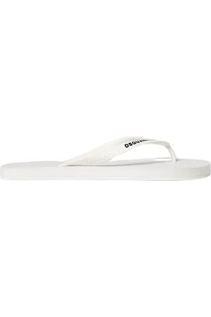 Dsquared2 Schoenen, Heren, Wit, 44 EU, Flip Flop Sandalen