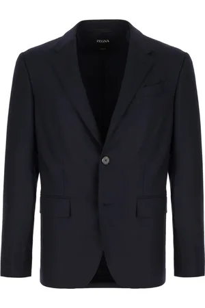 Ermenegildo Zegna Jassen, Heren, Blauw, M, Wol, Blazer
