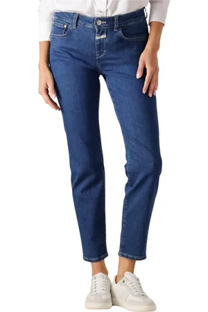 Closed Jeans, Dames, Blauw, W26 L32, Katoen, Skinny Jeans Baker