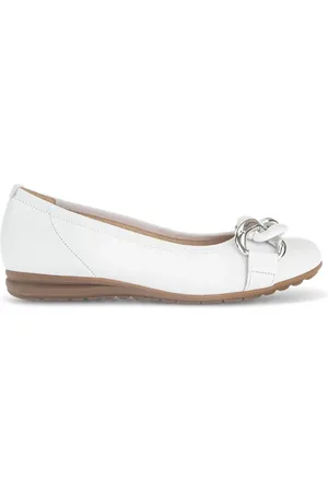 Gabor Schoenen, Dames, Wit, 38 EU, Leer, Sabia Ballerina`s