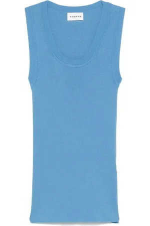 P.A.R.O.S.H. Tops, Dames, Blauw, M, Blauwe tops voor een stijlvolle uitstraling