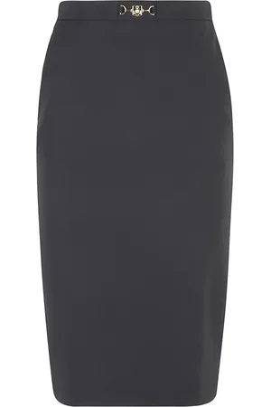 Elisabetta Franchi Rokken, Dames, Zwart, M, Zwarte Kokerrok